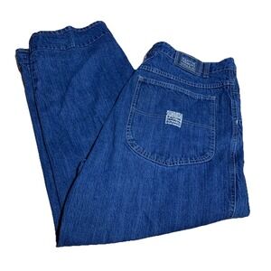 VTG Girbaud Baggy Fit Jeans Men's 40x29 Blue Denim Carpenter Distressed